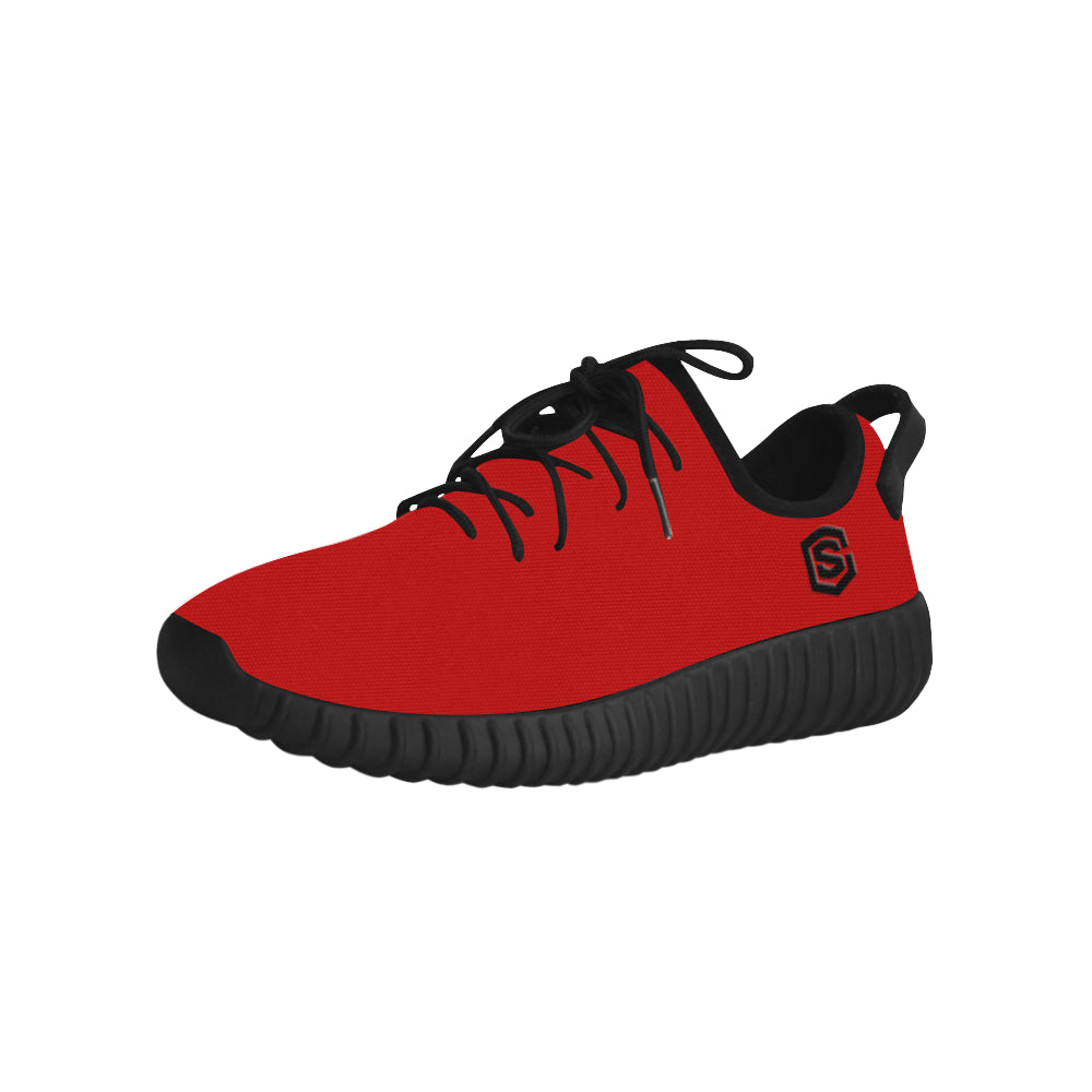 black logo Grus Men's Breathable Woven Running Shoes (Model 022)