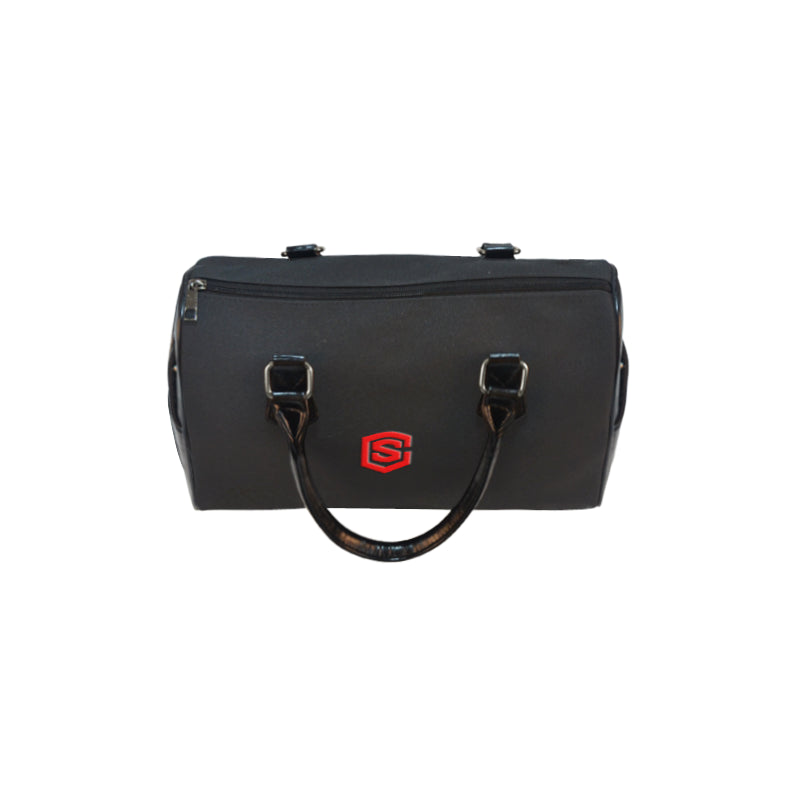 BLACK HANDBAG red logo Boston Handbag (Model 1621)