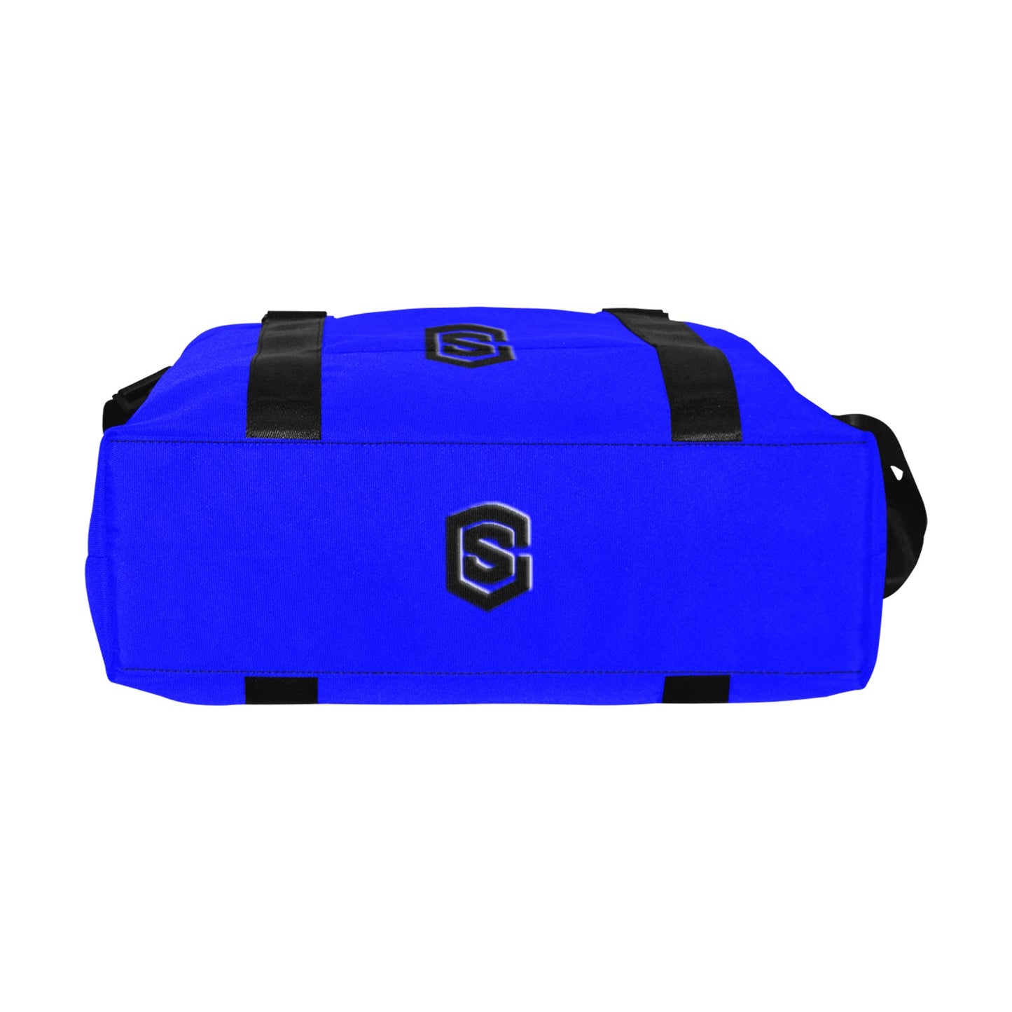Blue Large Capacity Duffle Bag With Black Logo Large Capacity Duffle Bag(Model1715)