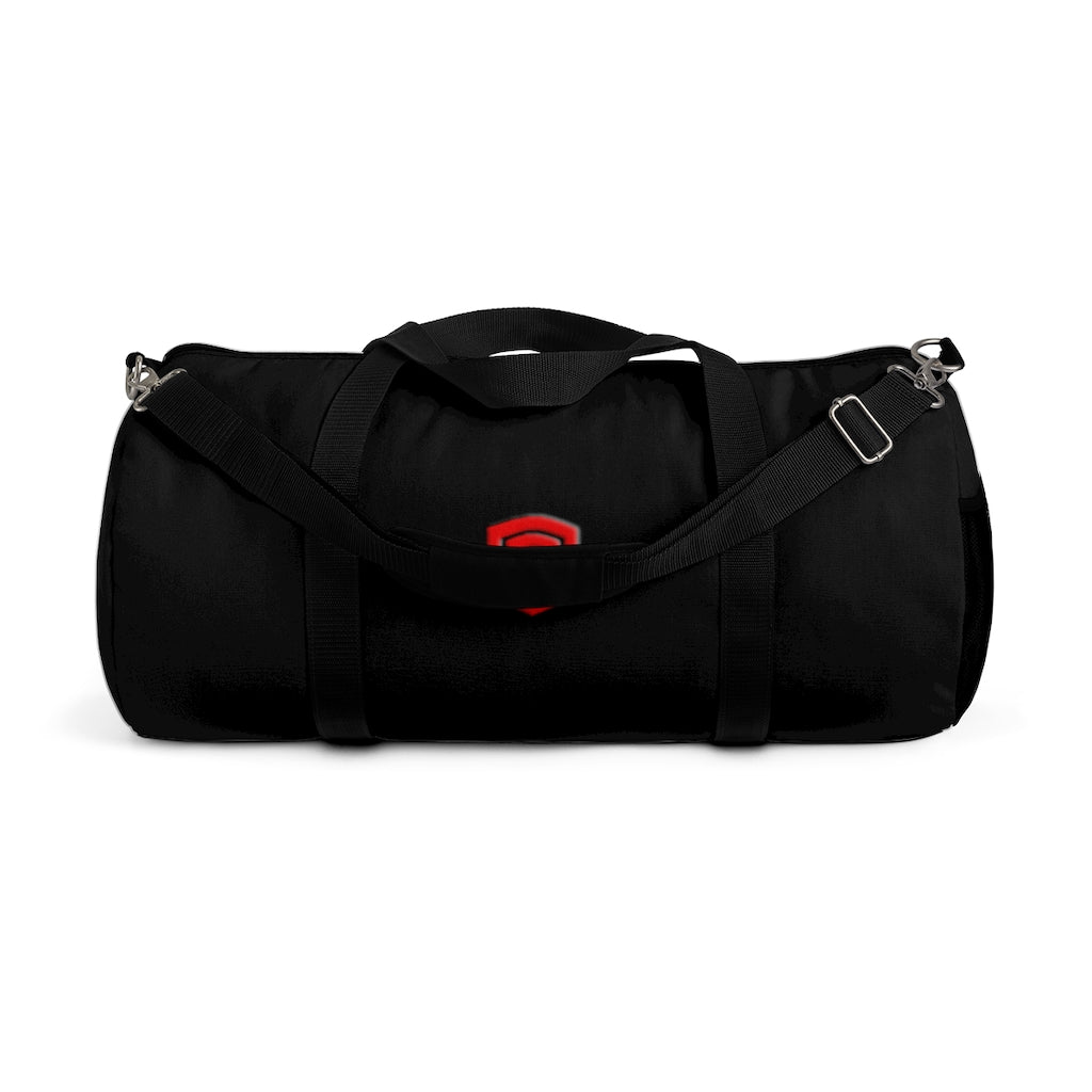 Black Duffel Bag Red Logo