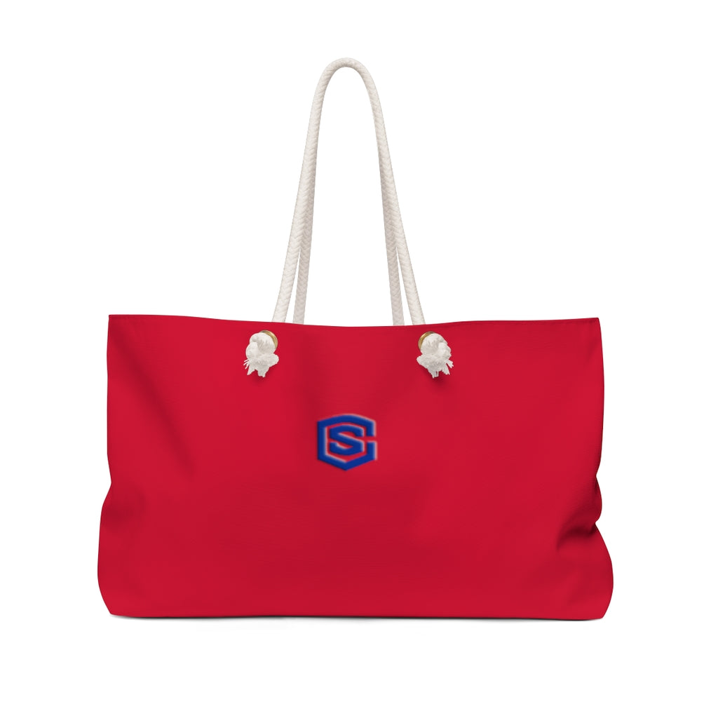 Red Weekender Bag Red Logo