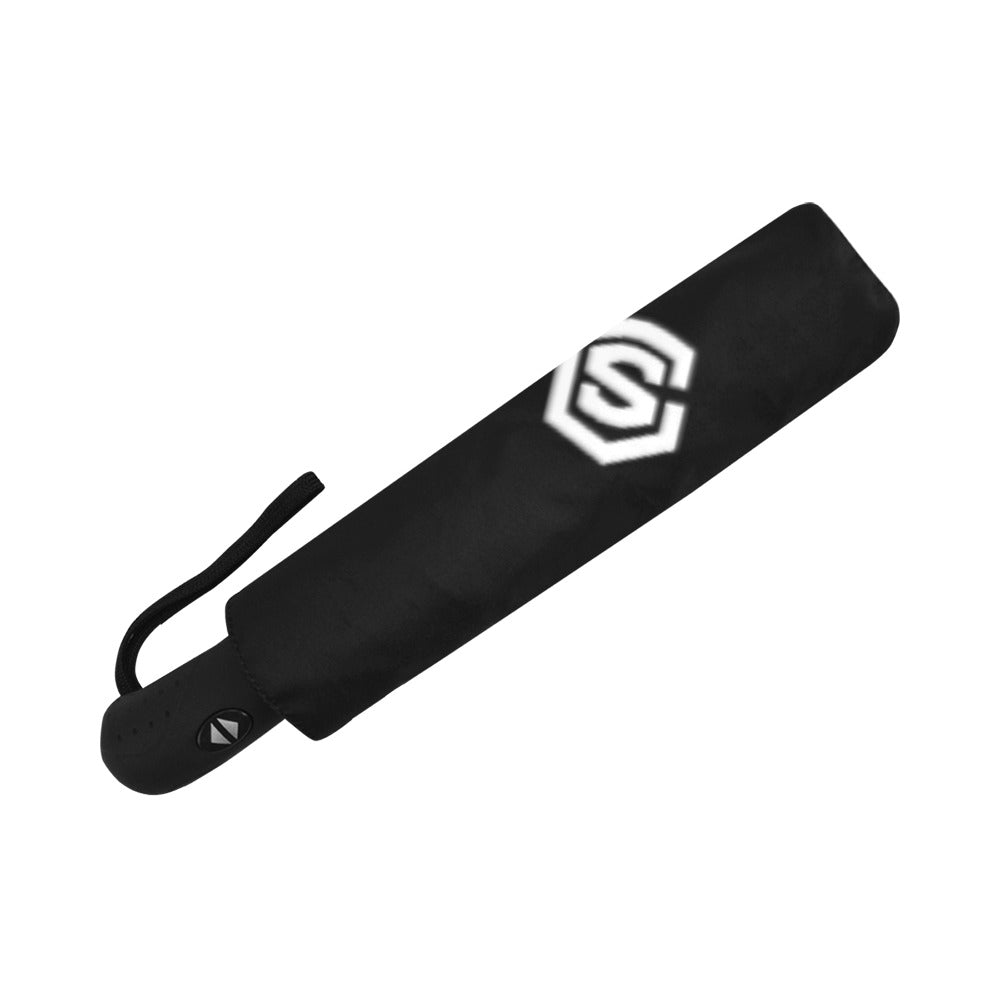 Black Anti-UV Automatic Umbrella With White Logo Anti-UV Automatic Umbrella(Outside Printing)(Model U09)