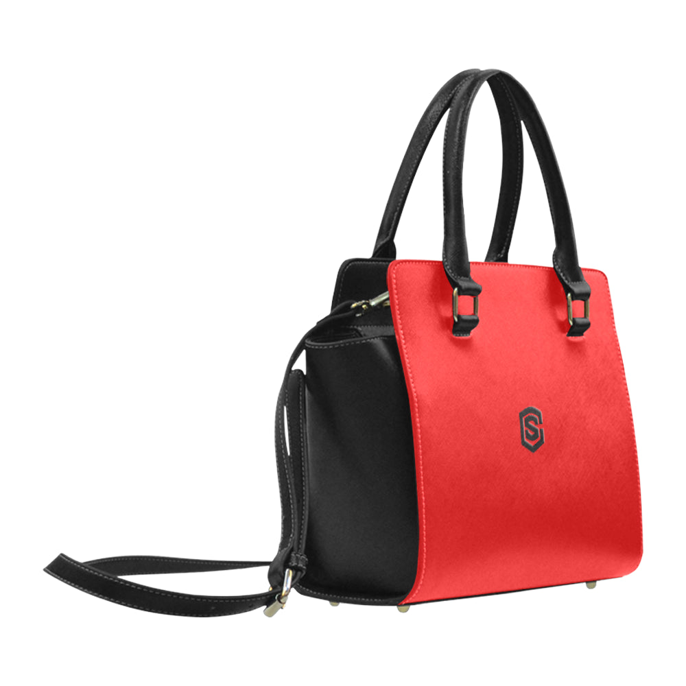 BLACK CLASSIC SHOULDER HANDBAG black logo Classic Shoulder Handbag (Model 1653)