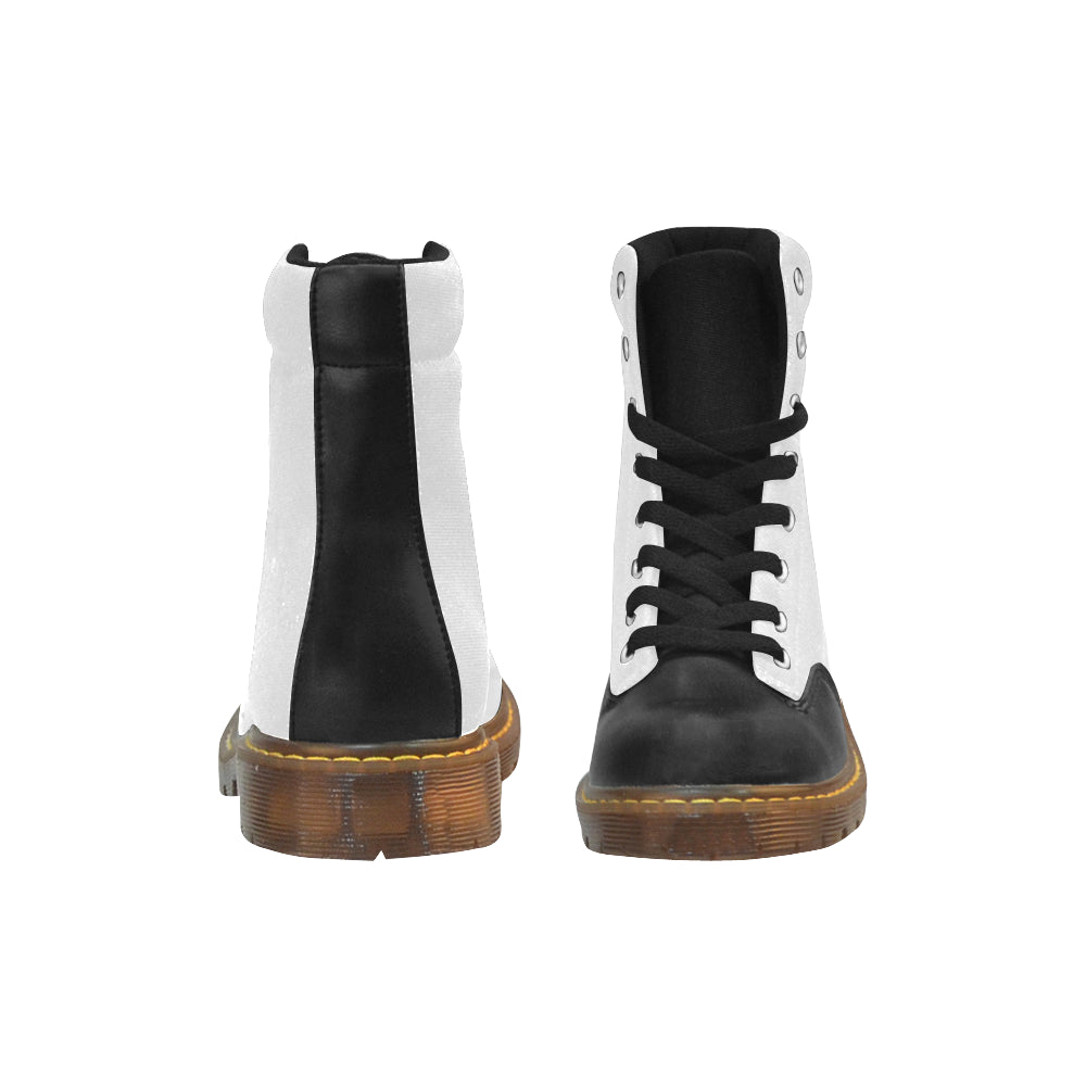 black logo Apache Round Toe Men's Winter Boots (Model 1402)