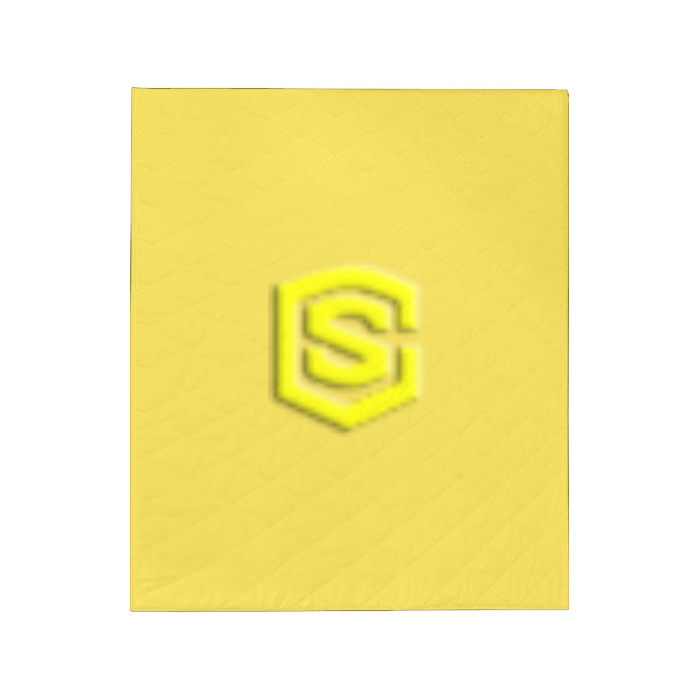 Yellow Custom Quilt Yellow Logo Custom Quilt 50" x 60"