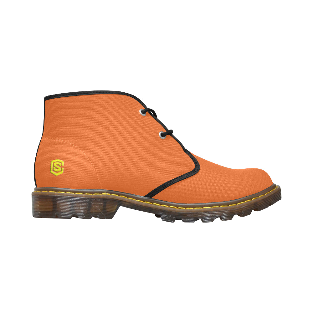 yellow Men's Canvas Chukka Boots (Model 2402-1)