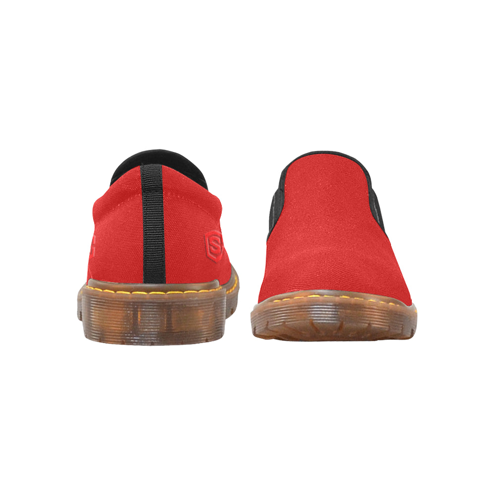 red logo Martin Men's Slip-On Loafer (Model 12031)