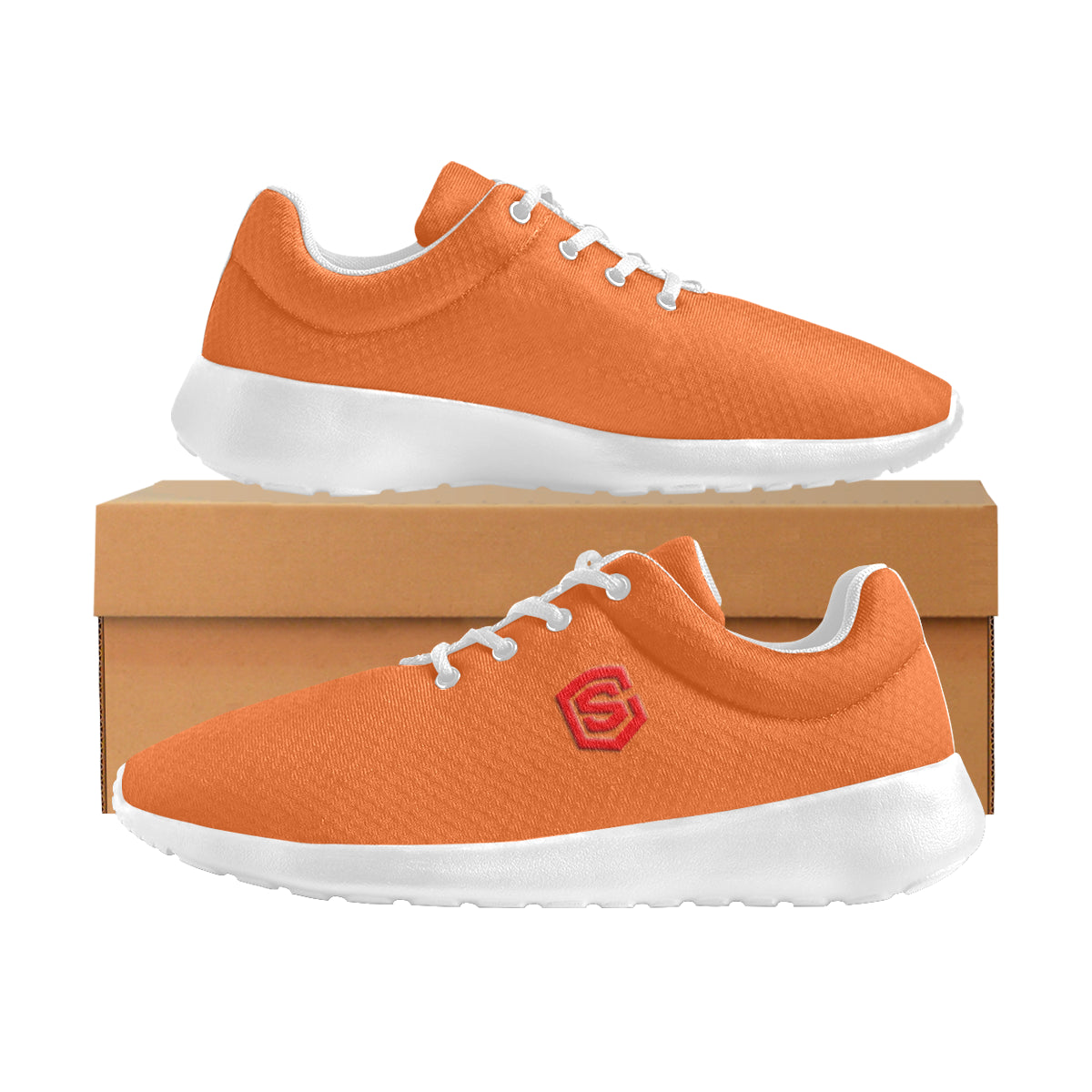 red logo Women's Athletic Shoes (Model 0200)