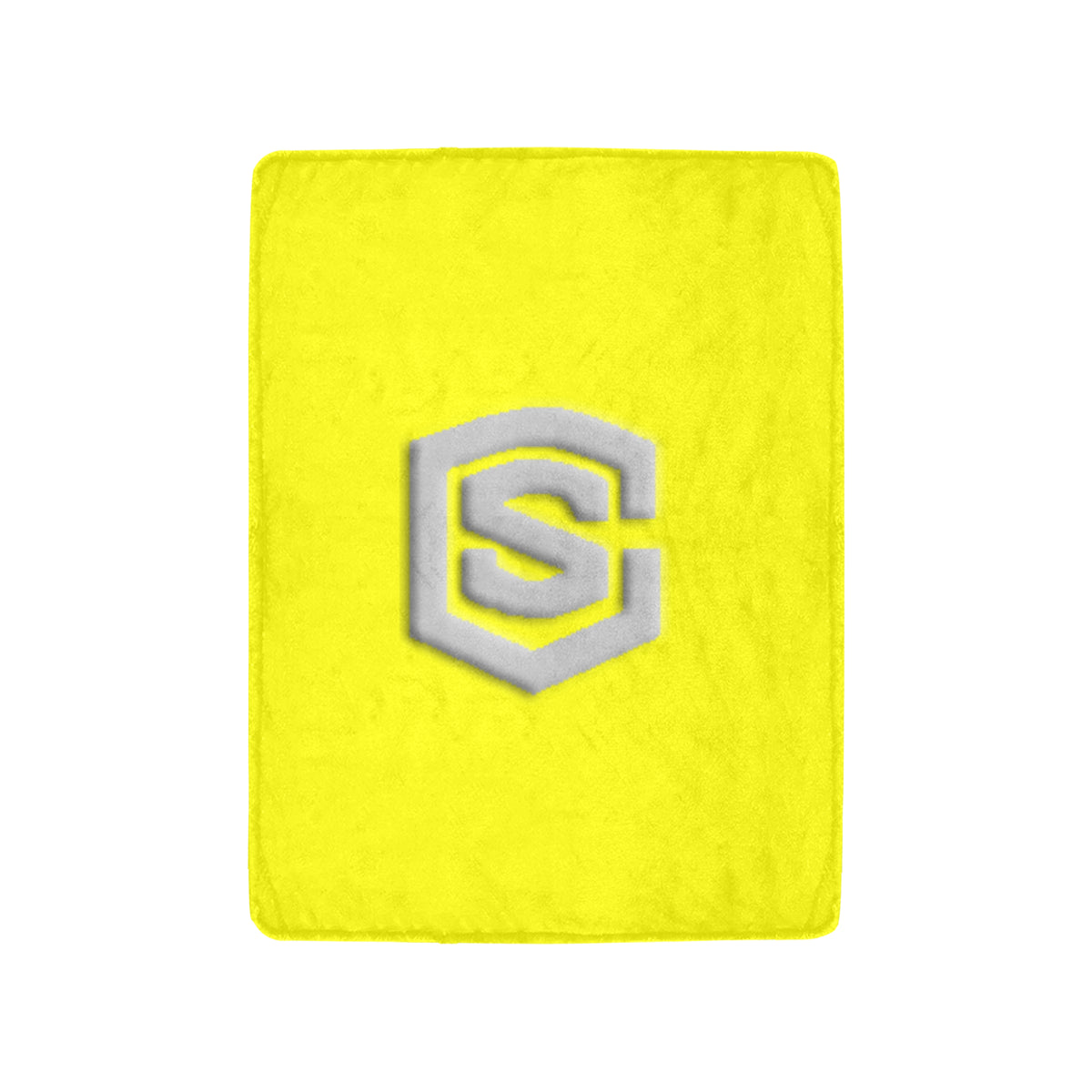 Yellow Ultra-Soft Micro Fleece Blanket with Silver Logo Ultra-Soft Micro Fleece Blanket 30"x40"