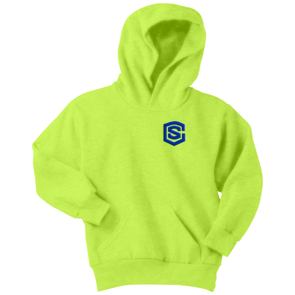 Youth Hoodie WITH BLUE LOGO
