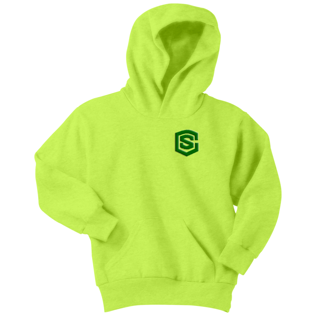 Youth Hoodie WITH GREEN LOGO