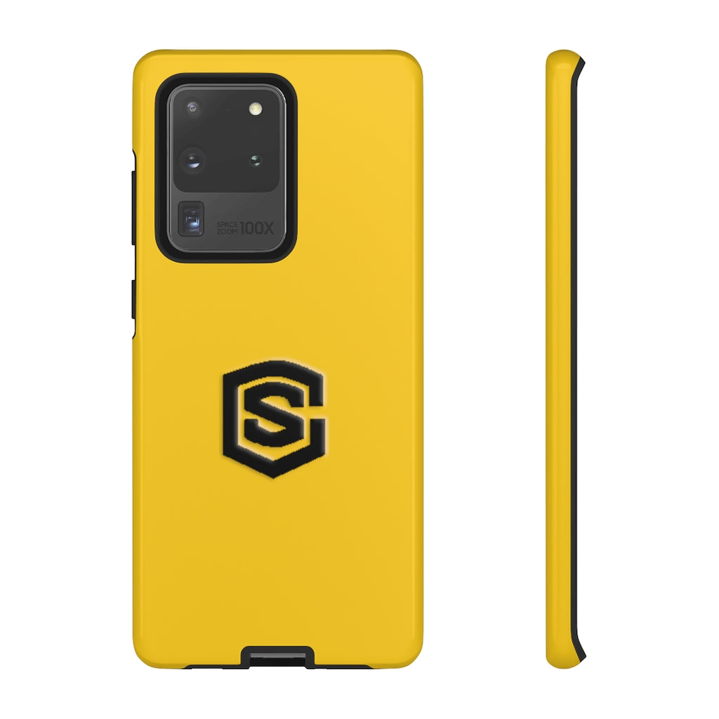 Yellow Tough Cases Black Logo