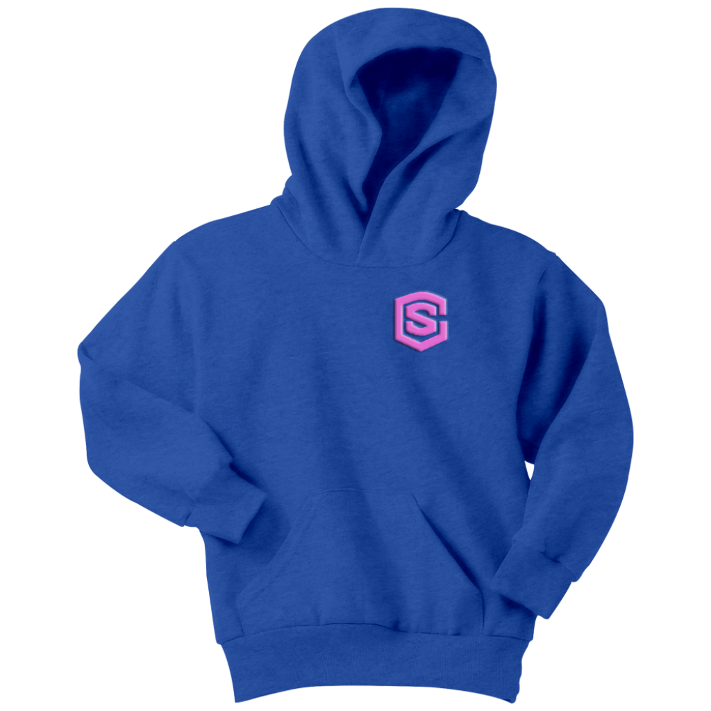 Youth Hoodie WITH PINK LOGO