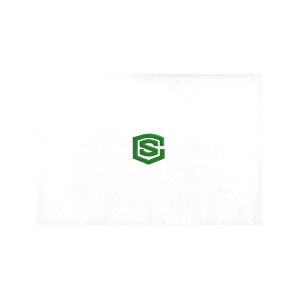 White Placemats 12" x 18" With Green Logo Placemats 12" x 18" (Set of 2)