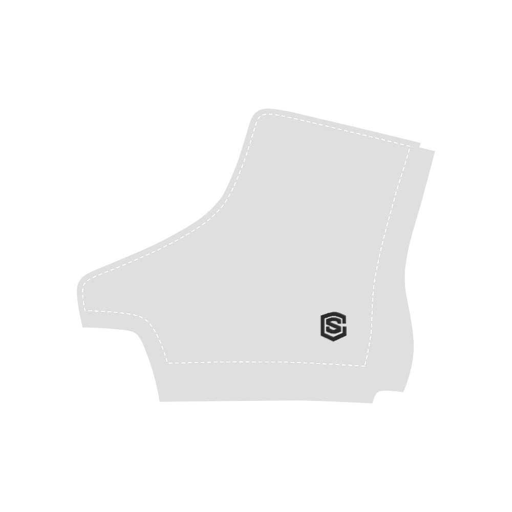 black logo Apache Round Toe Women's Winter Boots (Model 1402)