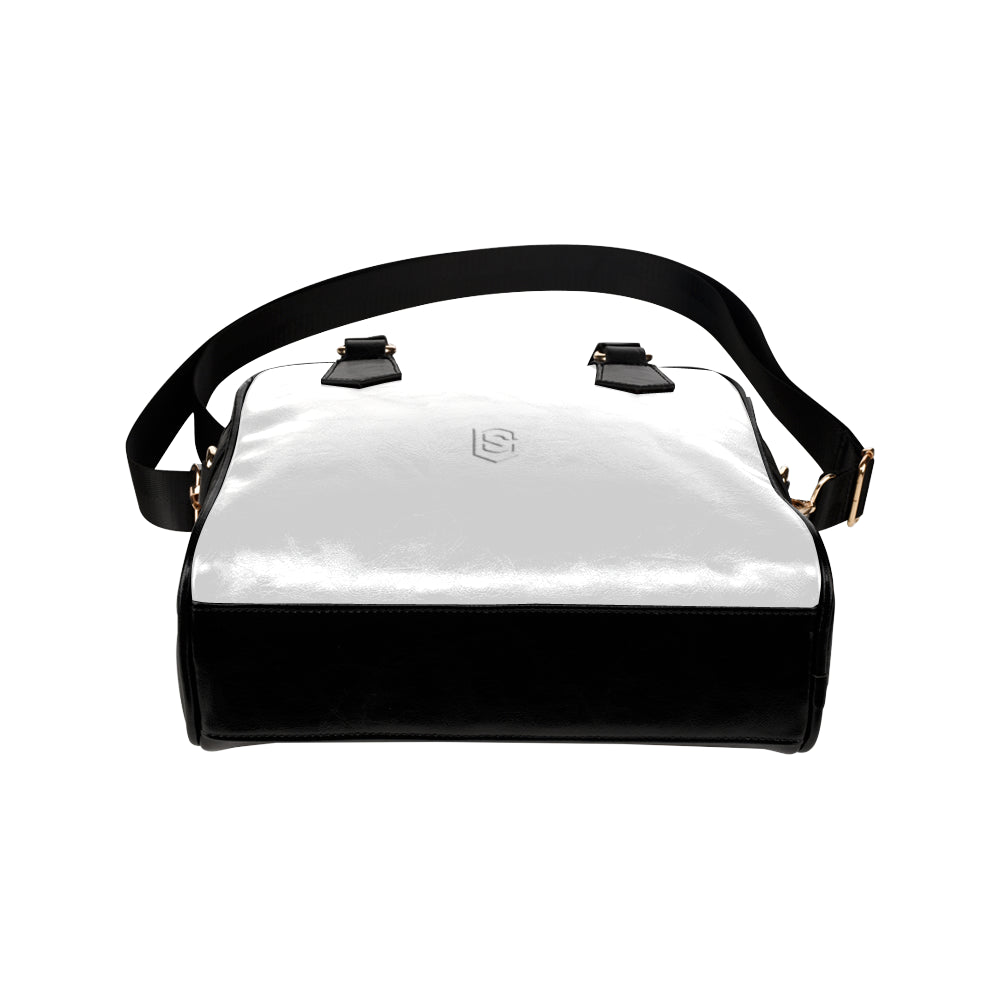 WHITE Shoulder Handbag white logo Shoulder Handbag (Model 1634)