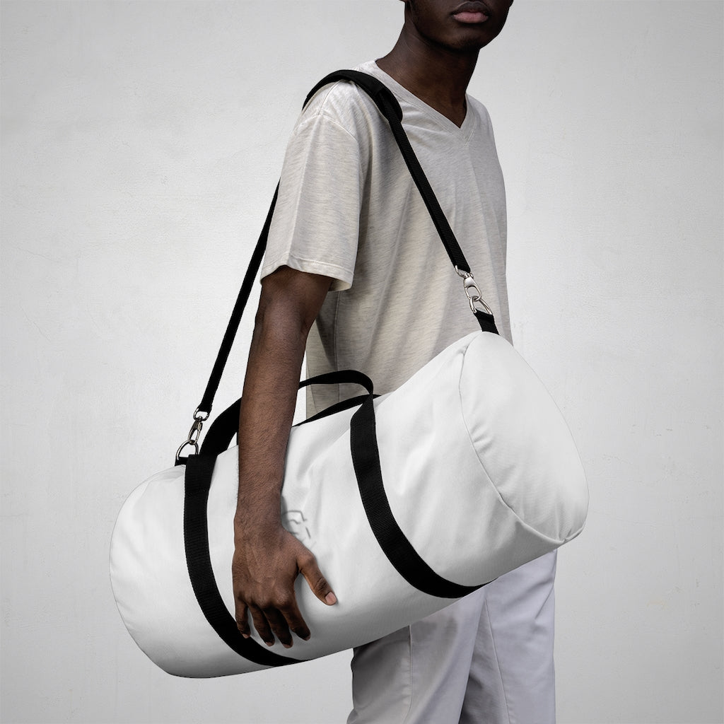Duffel Bag White Logo