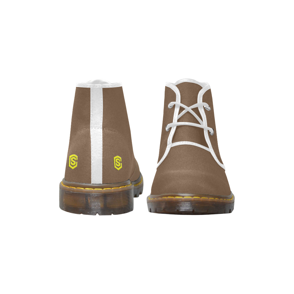yellow Men's Canvas Chukka Boots (Model 2402-1)
