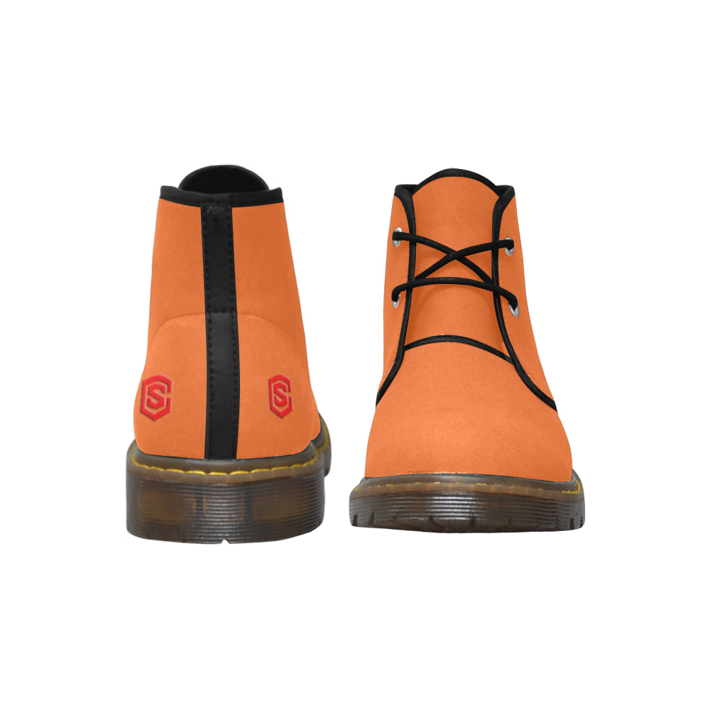 Red Logo Men's Nubuck Chukka Boots (Model 2402)