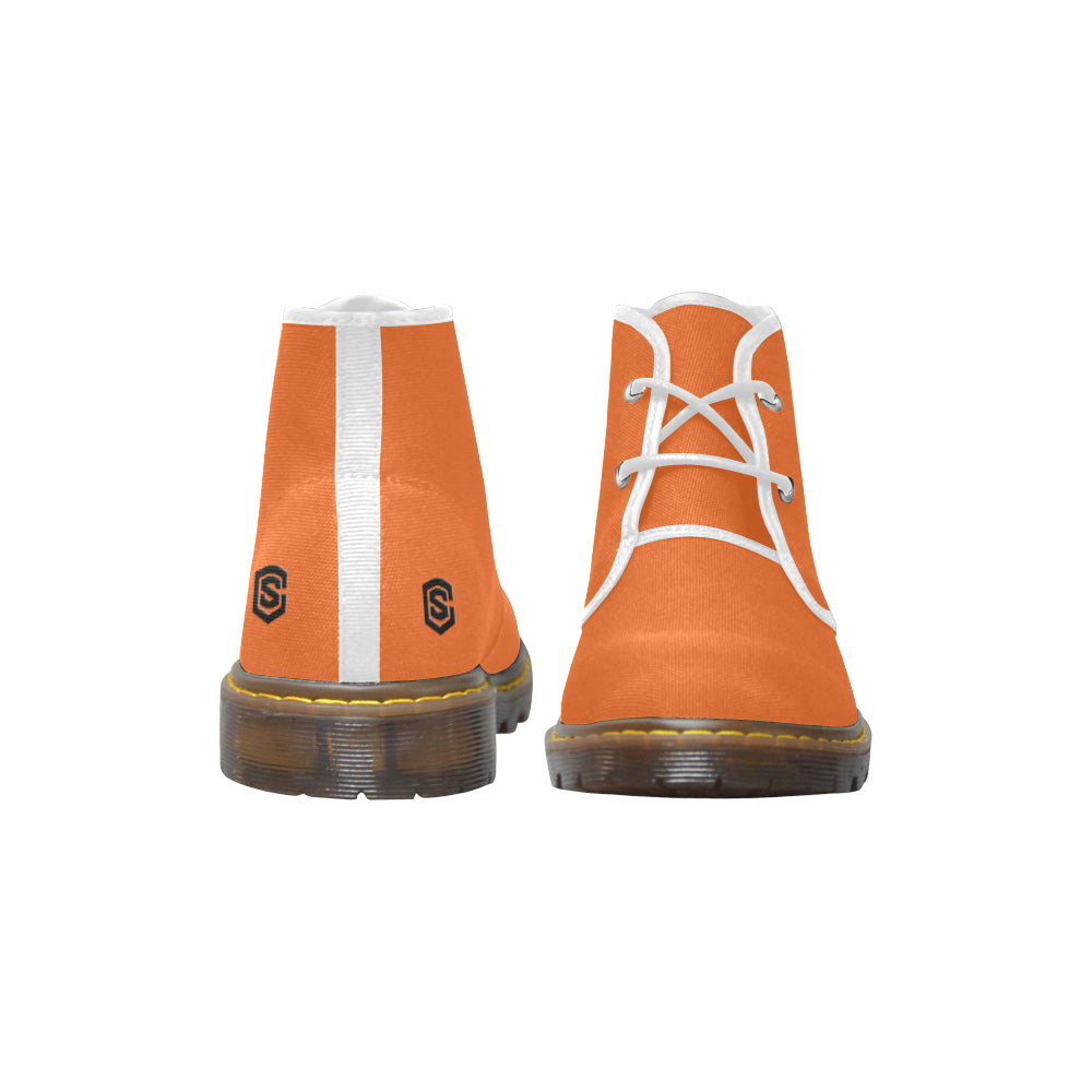 black Men's Canvas Chukka Boots (Model 2402-1)