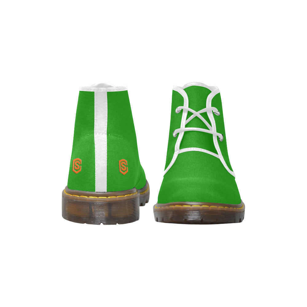 orange Men's Canvas Chukka Boots (Model 2402-1)