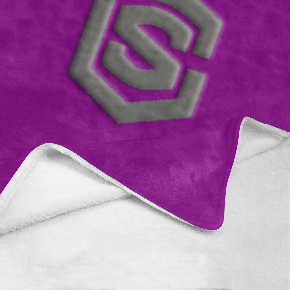 Purple Ultra-Soft Micro Fleece Blanket with Gray Logo Ultra-Soft Micro Fleece Blanket 30"x40"