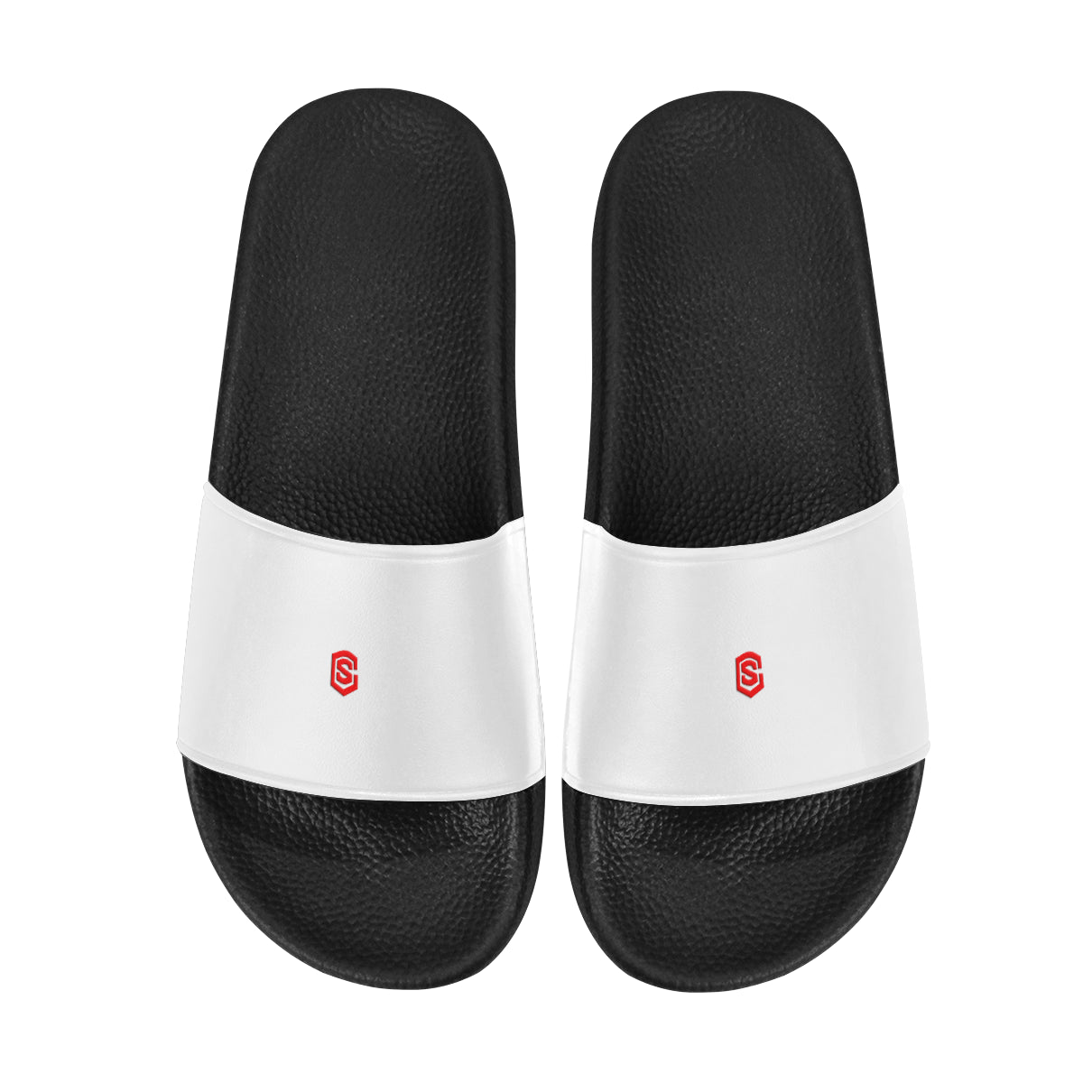 red logo Women's Slide Sandals (Model 057)