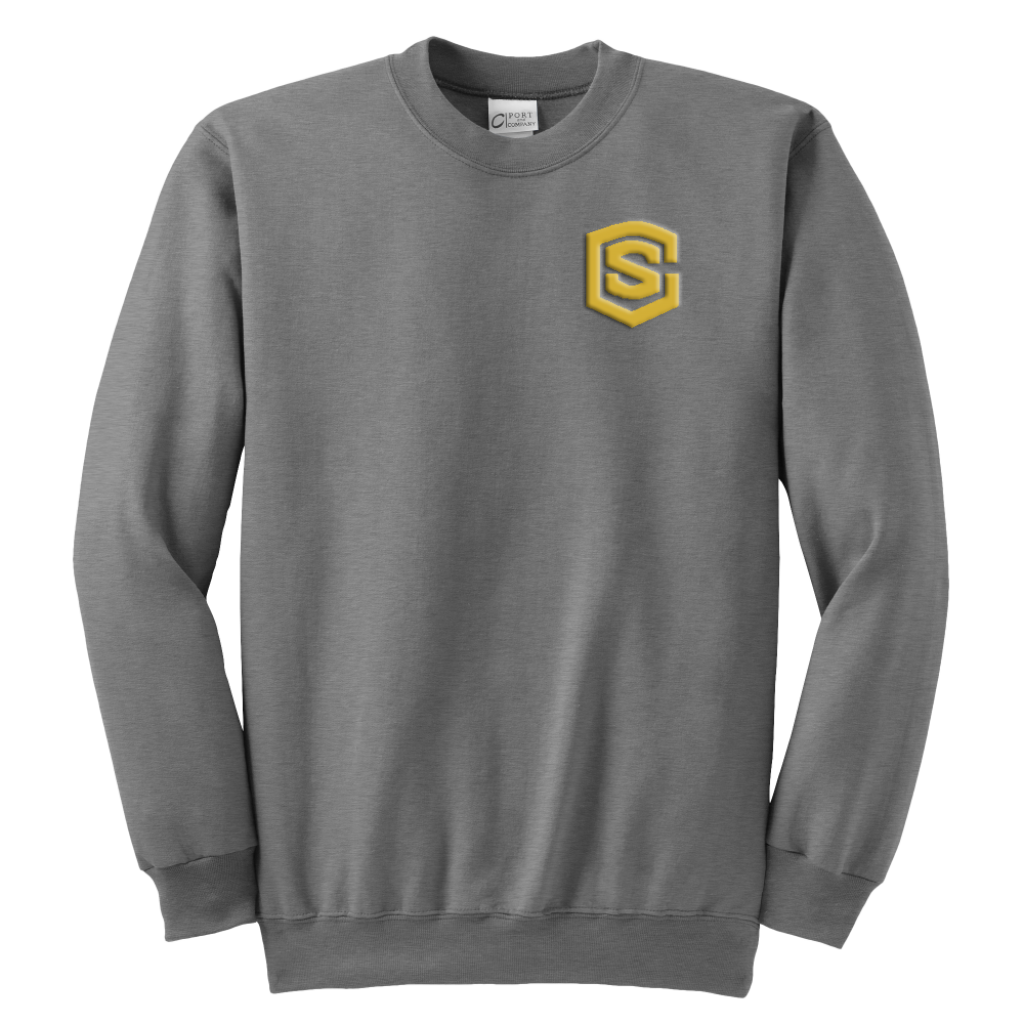 Youth Crewneck Sweatshirt WITH GOLD LOGO