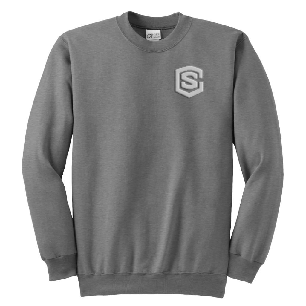 Youth Crewneck Sweatshirt WITH SILIVER LOGO