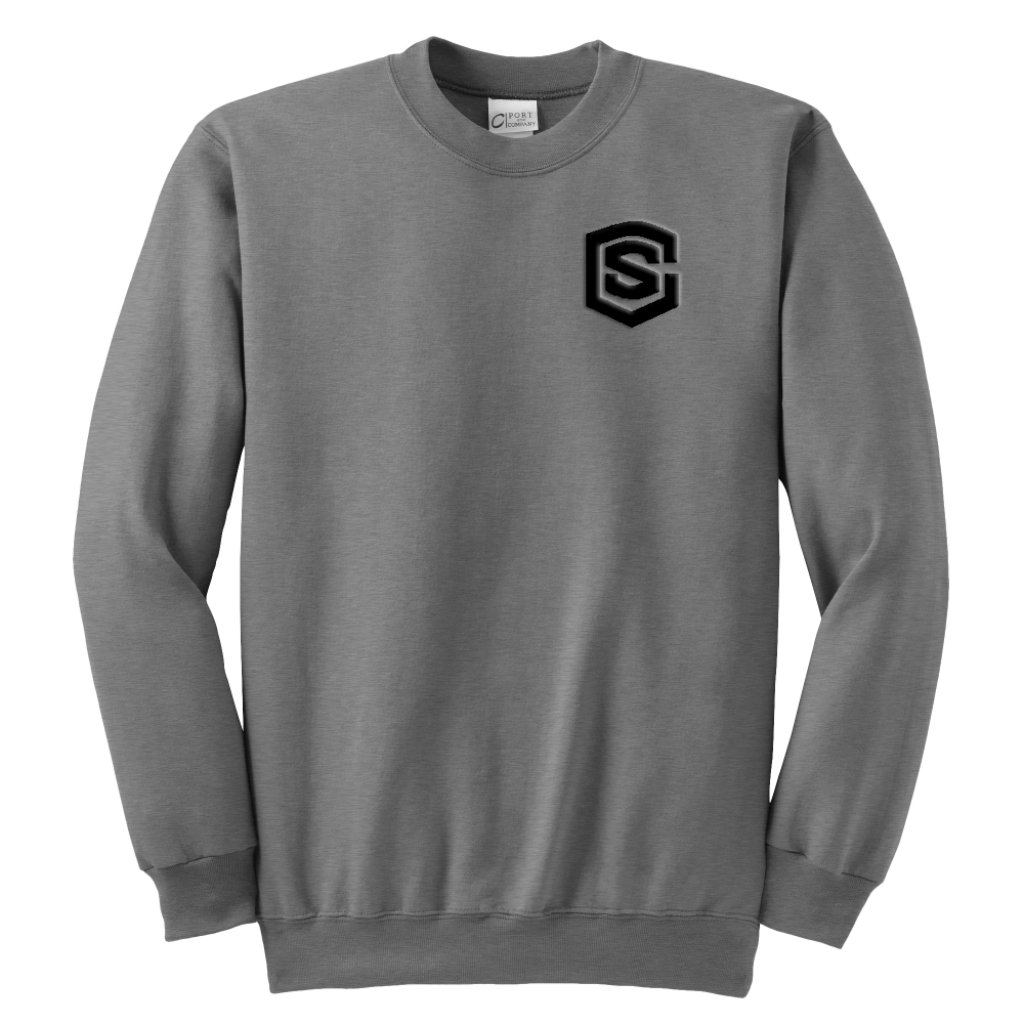 Youth Crewneck Sweatshirt WITH BLACK LOGO