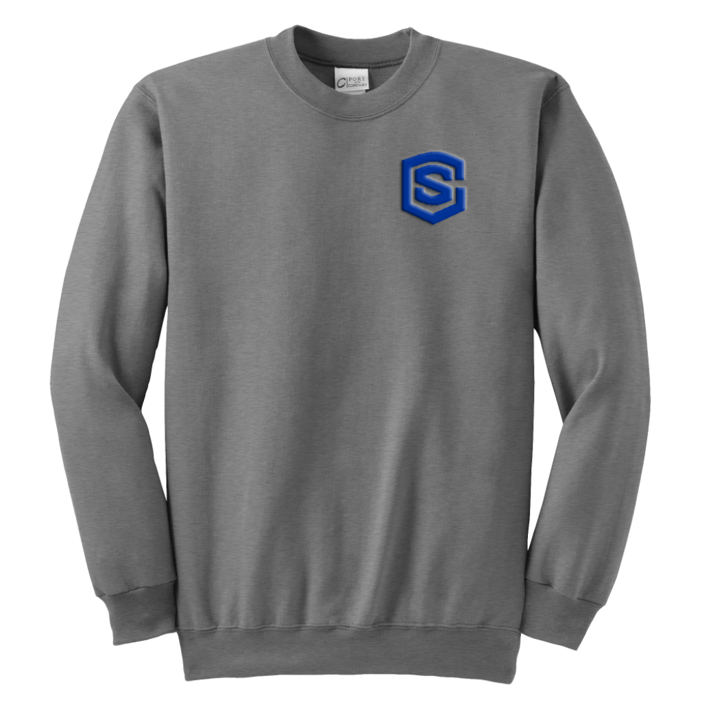 Youth Crewneck Sweatshirt WITH BLUE LOGO