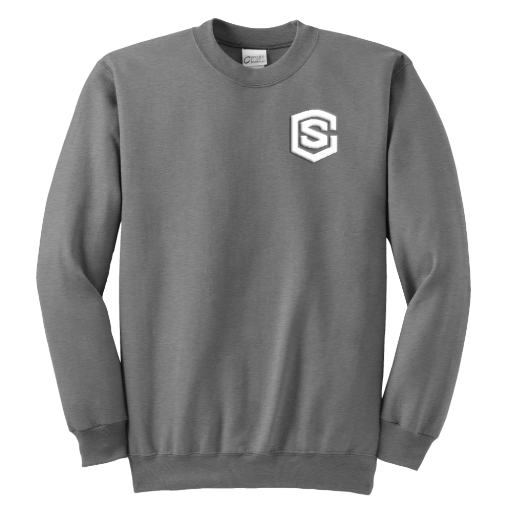 Youth Crewneck Sweatshirt WITH WHITE LOGO