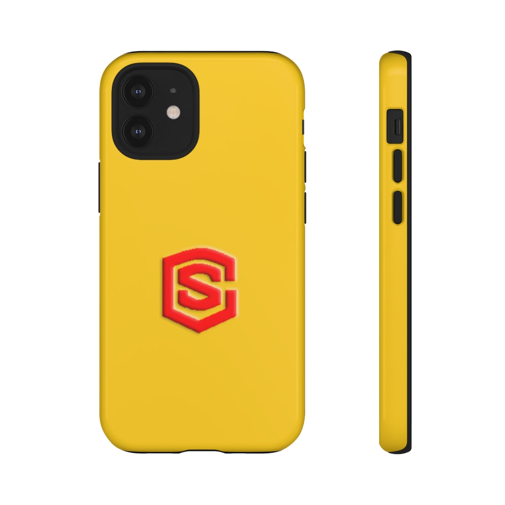 Yellow Tough Cases Red Logo