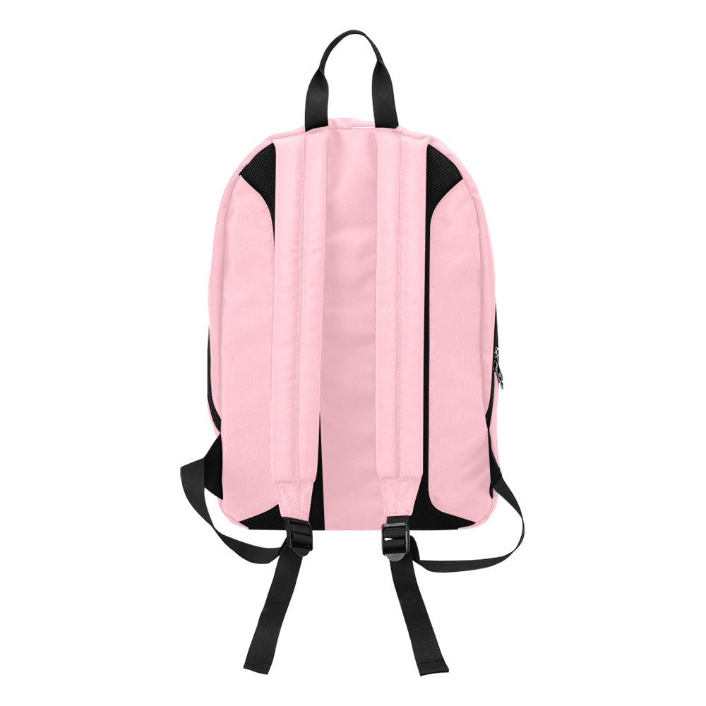 Pink Travel Backpack With Brown Logo Travel Backpack(Large Capacity)(Model 1691)
