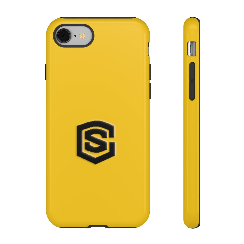 Yellow Tough Cases Black Logo