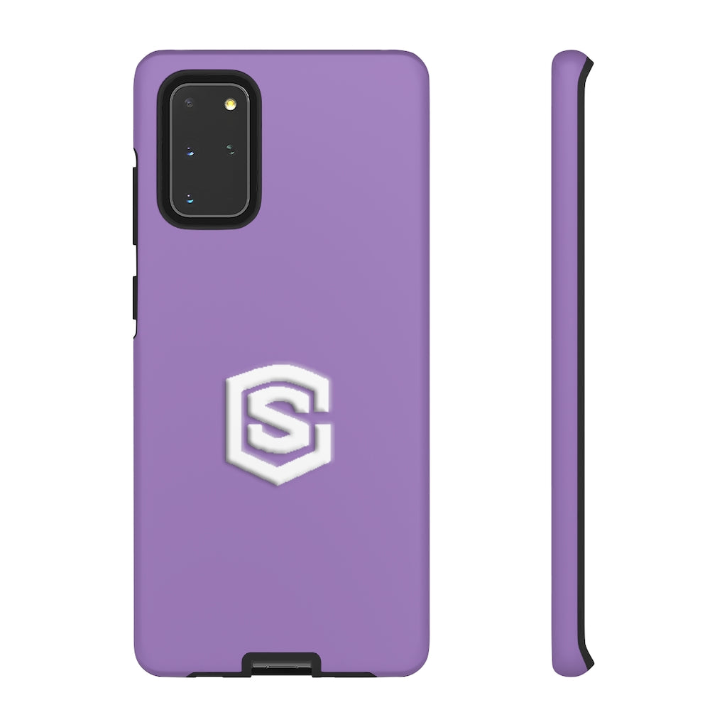 Purple Tough Cases White Logo