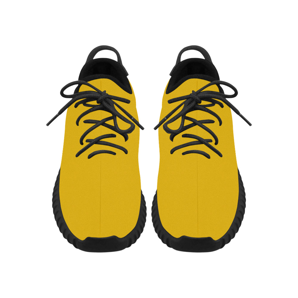black logo Grus Men's Breathable Woven Running Shoes (Model 022)