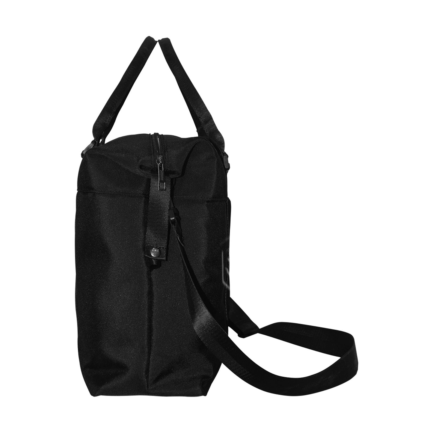 Black Large Capacity Duffle Bag With Black Logo Large Capacity Duffle Bag(Model1715)