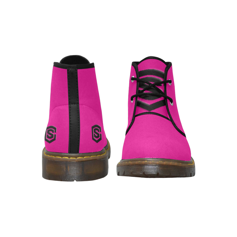 Black Logo Men's Nubuck Chukka Boots (Model 2402)