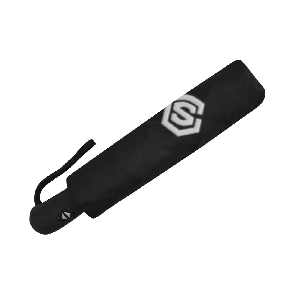 Black Anti-UV Automatic Umbrella With Silver Logo Anti-UV Automatic Umbrella(Outside Printing)(Model U09)