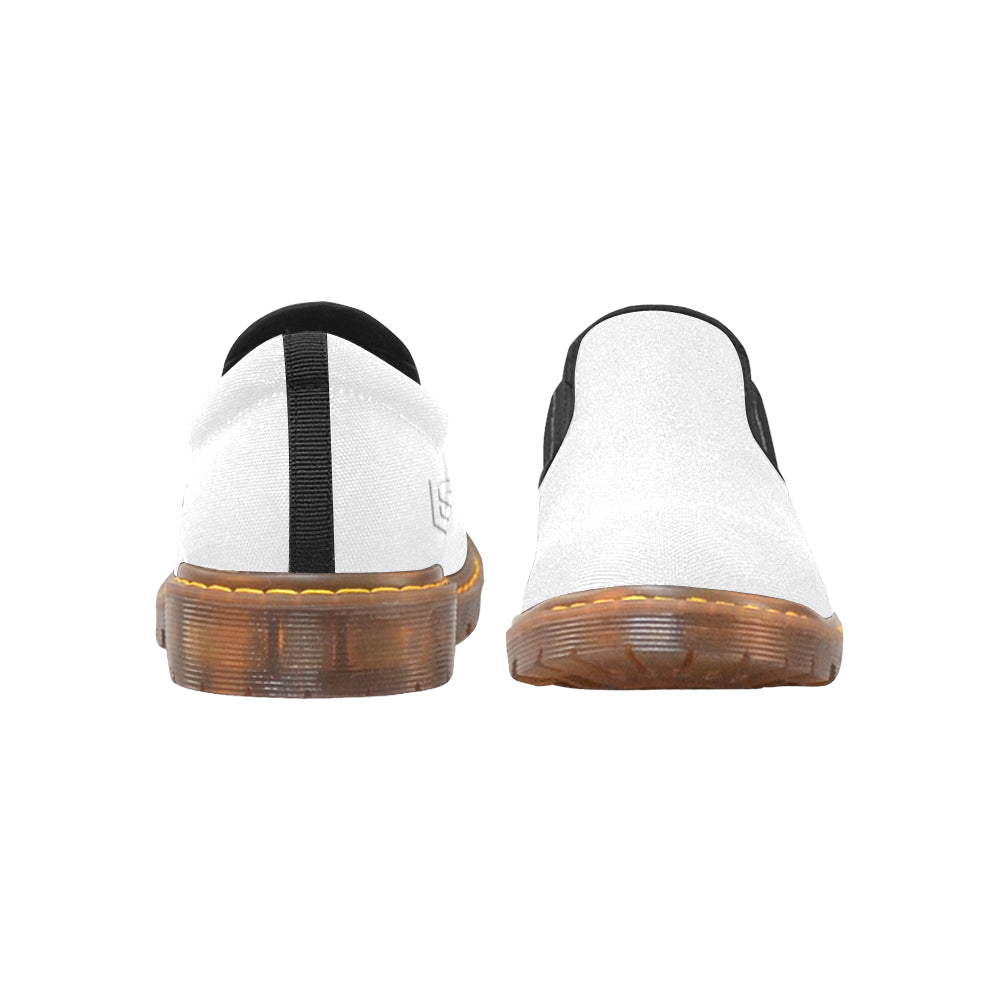 white logo Martin Men's Slip-On Loafer (Model 12031)