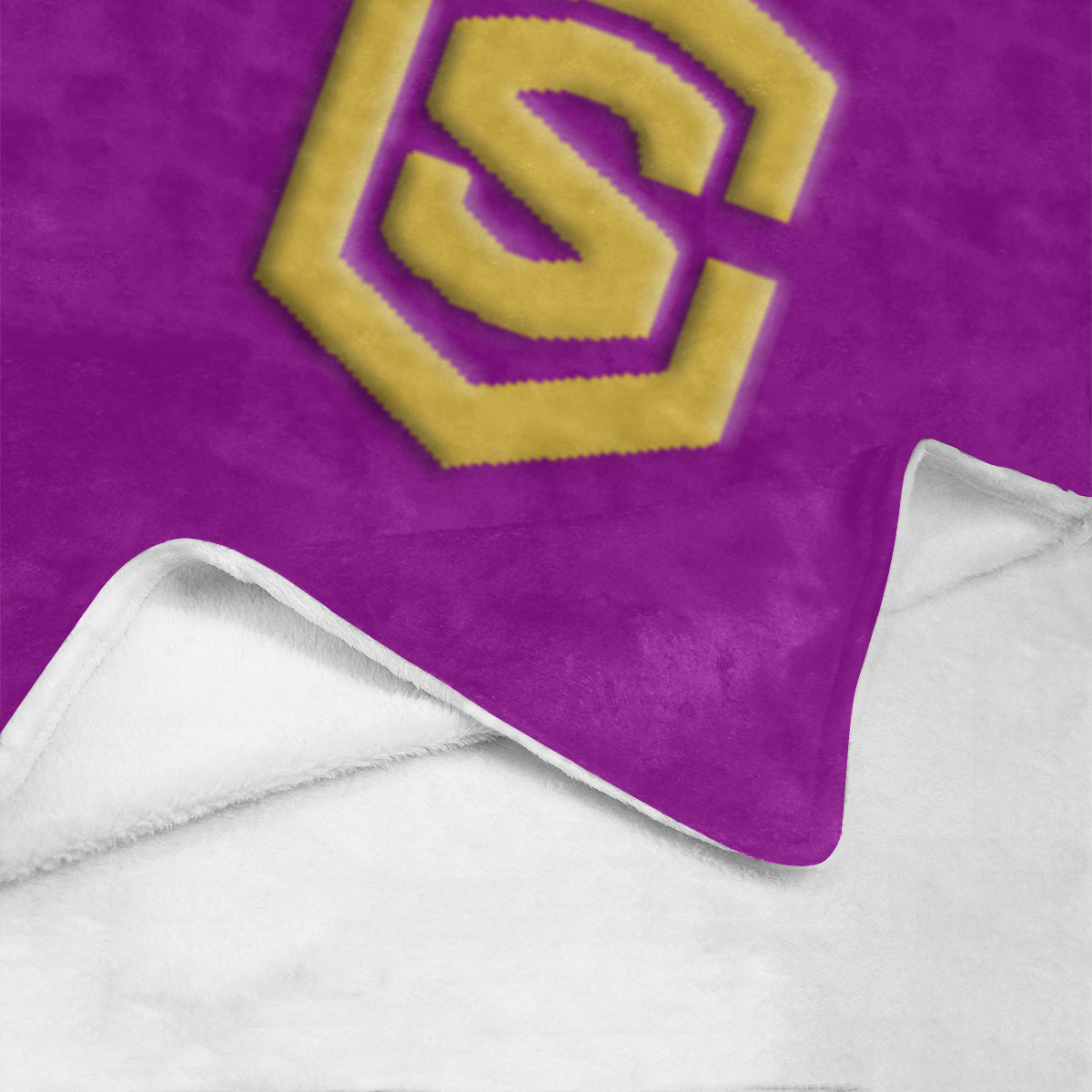 Purple Ultra-Soft Micro Fleece Blanket with Gold Logo Ultra-Soft Micro Fleece Blanket 30"x40"
