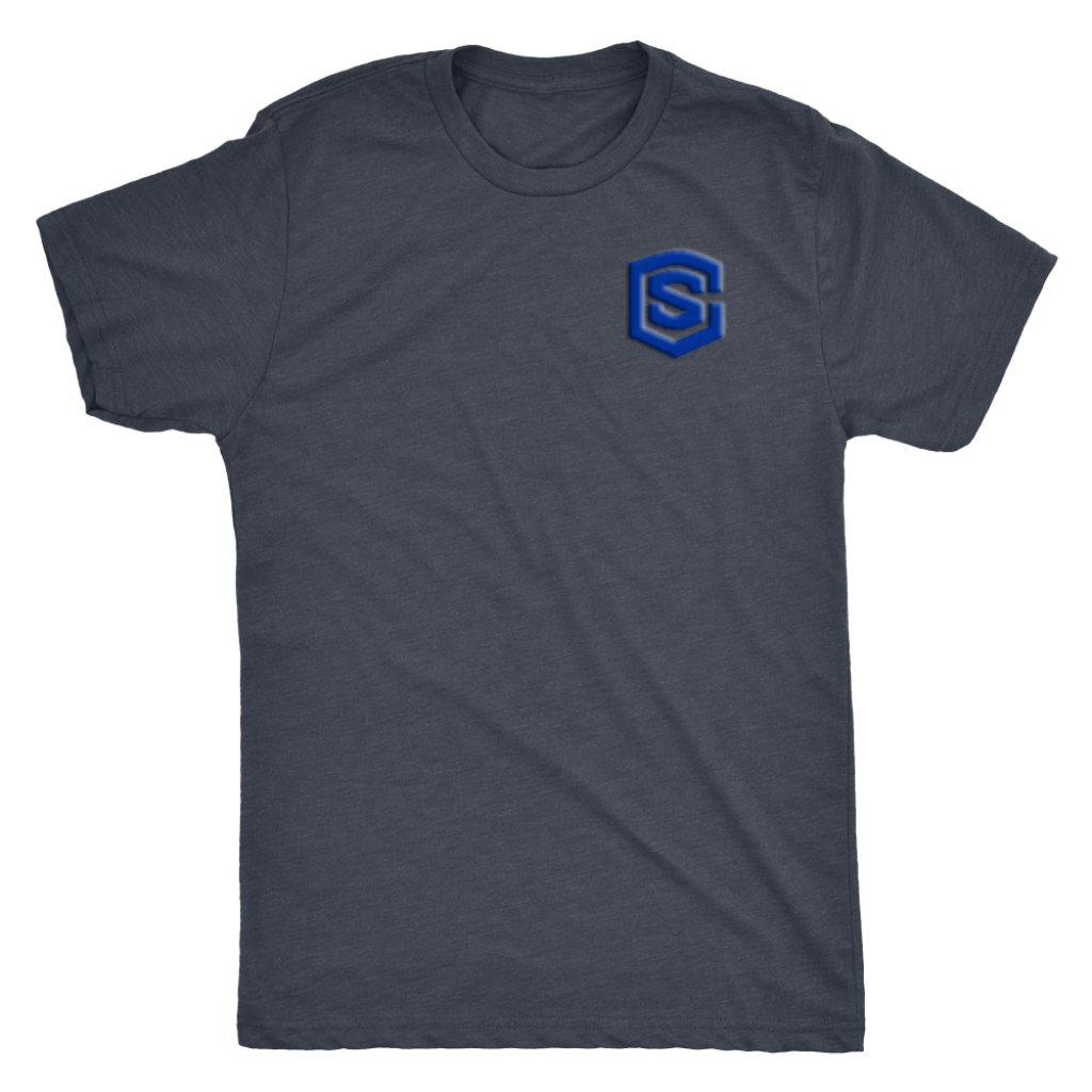Next Level Mens Triblend WITH BLUE LOGO