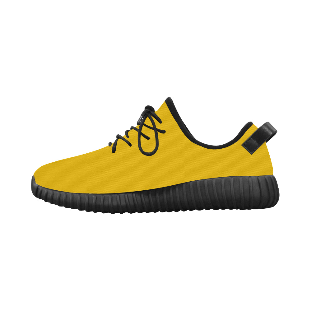 black logo Grus Men's Breathable Woven Running Shoes (Model 022)