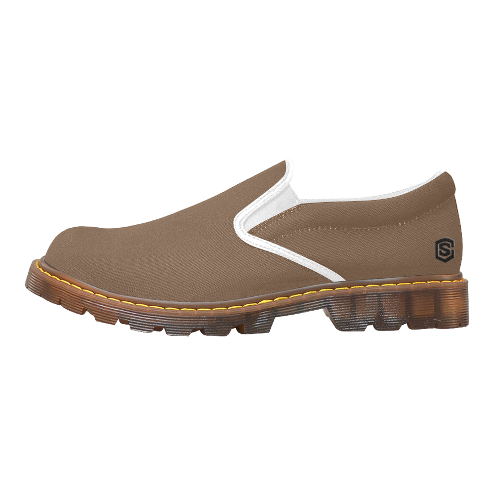 black logo Martin Women's Slip-On Loafer (Model 12031)