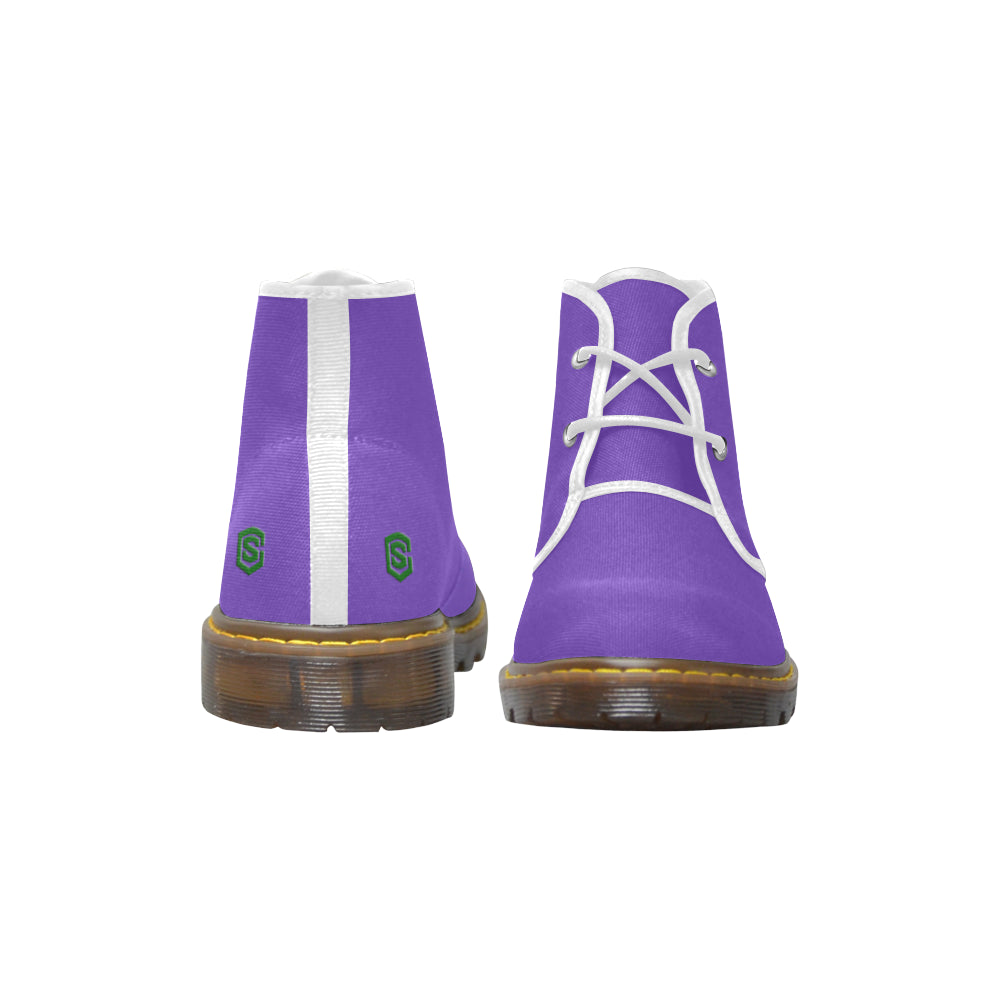 green Men's Canvas Chukka Boots (Model 2402-1)