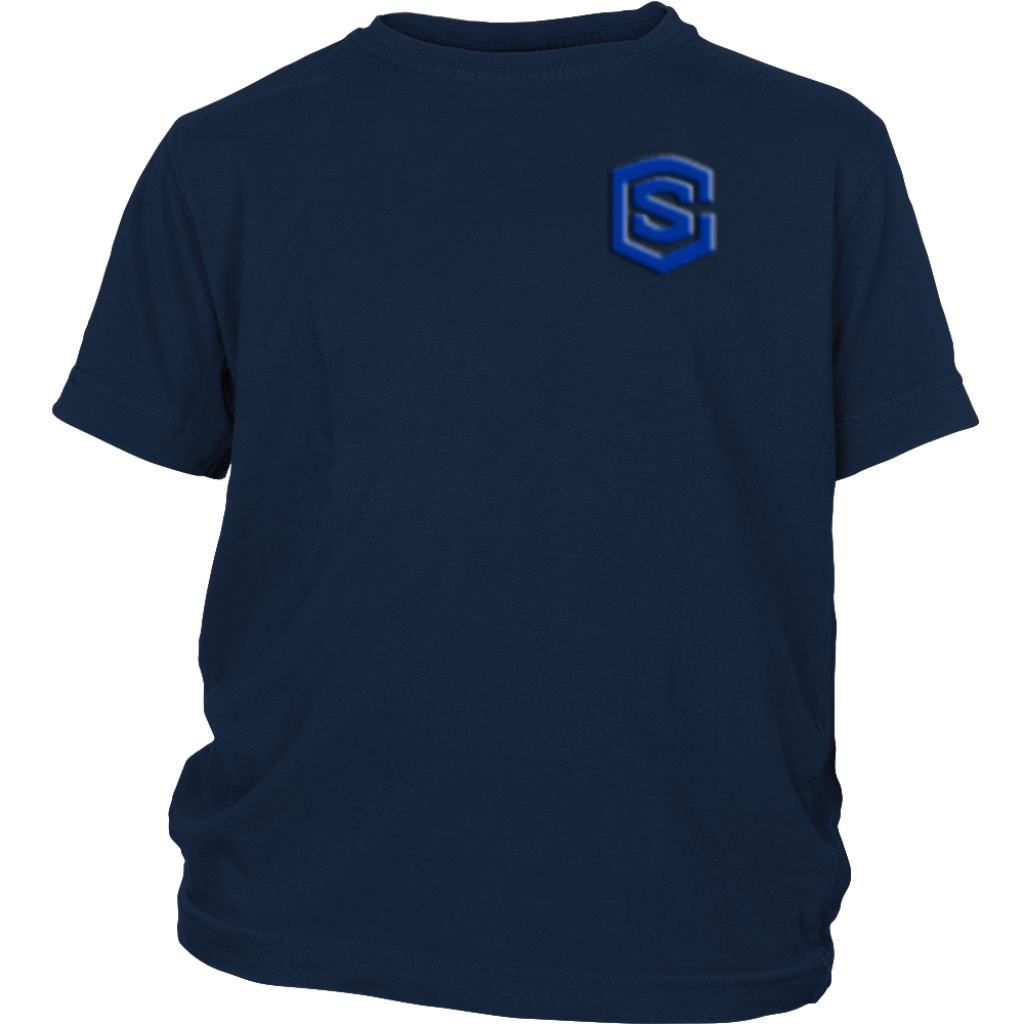 District Youth Shirt WITH BLUE LOGO