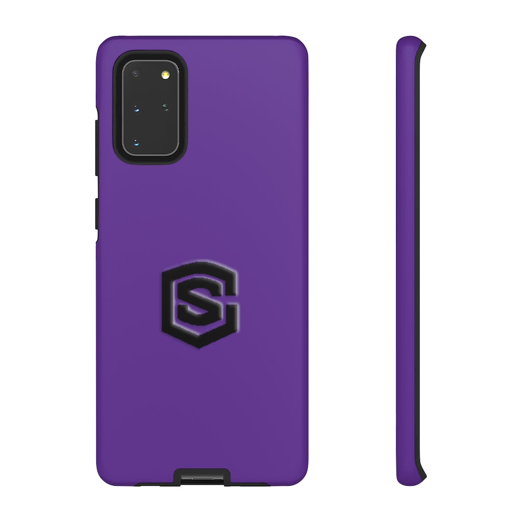 Purple Tough Cases Black Logo