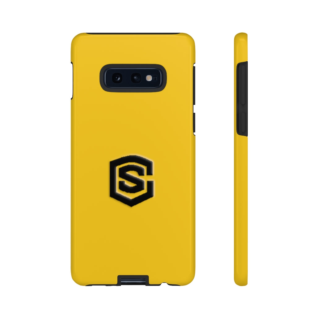 Yellow Tough Cases Black Logo