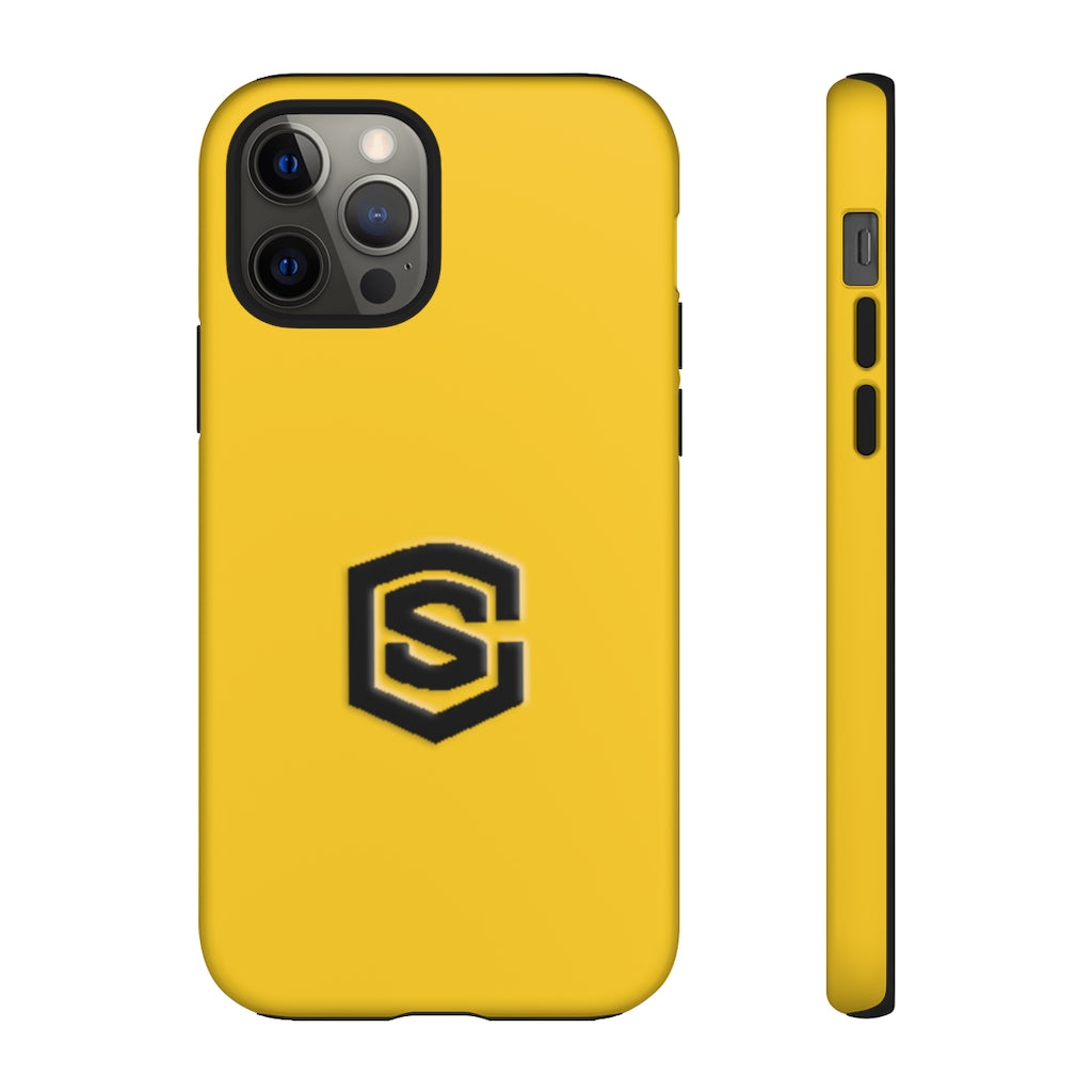 Yellow Tough Cases Black Logo
